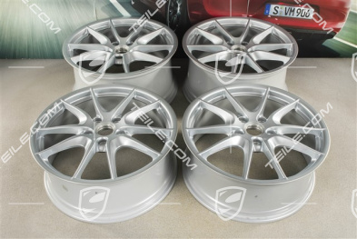 20" Felgensatz Carrera S III, 8J x 20 ET57 + 9,5J x 20 ET45, Felgenstern Rhodiumsilbermetallic
