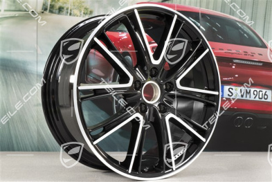 21" Felge Panamera Exclusive, 9,5J x 21 ET71, schwarz hochglanz