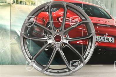 22-inch wheel rim set GT, 10J x 22 ET48 + 11,5J x 22 ET52, Vesuvgrau