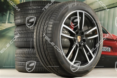 20-inch Cayenne Coupé Sport summer wheel set, rims 9J x 20 ET50 + 10,5J x 20 ET55 + NEW Pirelli P Zero summer tyres 275/45 R20 + 305/40 R20, with TPMS