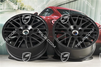20" Felgensatz RS Spyder / GTS, 9,5J x 20 ET47, Schwarz Seidenmatt