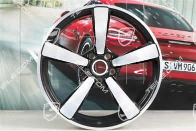 21" Carrera Exclusive Felge, 11,5J x 21 ET67, Schwarz Hochglanz