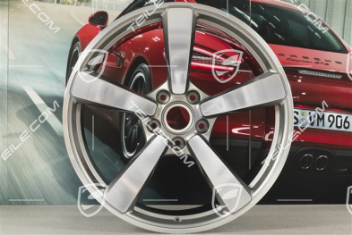 21" Carrera Exclusive Felge, 11,5J x 21 ET67, Platinsilber