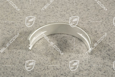 Crankshaft bearings, partial groove