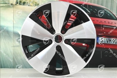 20" Macan wheel rim, 10J x 20 ET49, black high gloss