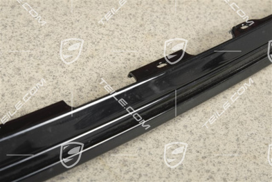 Trim strip, front roof frame, Black, R