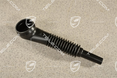 Filler neck for windshield wash system reservoir / tank