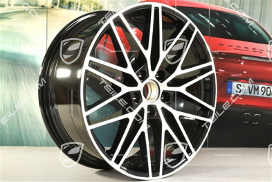 21" Felge Cayenne RS Spyder Design, 9,5J x 21 ET46, schwarz hochglanz