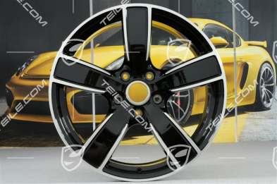 20" Komplet felg Carrera Sport, 8,5J x 20 ET49 + 11,5J x 20 ET56, głęboki czarny metalik