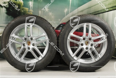 19-inch winter wheels set "Cayenne Turbo IV" facelift 2014->, alloy rims 8,5J x 19 ET59 + NEW Dunlop Winterreifen 3D 265/50 R19, with TPM