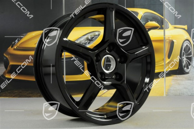 18" Felge Boxster IV, 8J x 18 ET57, schwarz hochglanz