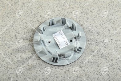 Radkappe, rund, gewölbt, mit farbigem Porsche-Wappen, Umber Metallic