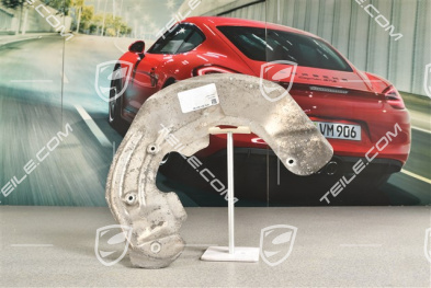 Front axle disc brake protective plate, L