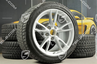 18" Winterräder Satz Carrera IV, Felgen 8J x 18 ET57 + 11J x 18 ET51, Reifen 235/40 R18 + 295/35 R18 Nokian WR, RDK-Sensoren