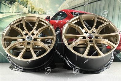 21" Komplet felg Cayenne Exclusive Design, 11J x 21 ET58 + 9,5J x 21 ET46, neodyme