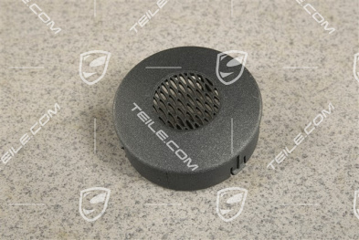 Dashboard side vent, cover / trim / rosette, Granite grey