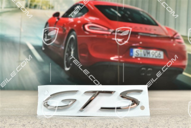 Napis "GTS", chromowany