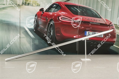 Side window cover trim, front, aluminium package, chrome, L