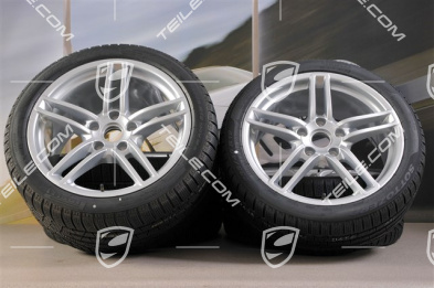19" winter wheel set Carrera, wheels 8,5J x 19 ET54 + 11J x 19 ET48 + Pirelli winter tyres 235/40 R19 + 295/35 R19, without TPM.