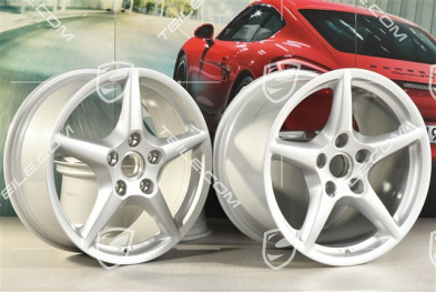 18-inch Carrera III wheel set, 8J x 18 ET57 + 11J x 18 ET51, C4 / C4S