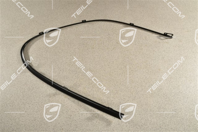 Zierleiste, seitlich, hinten, Schwarz matt, L