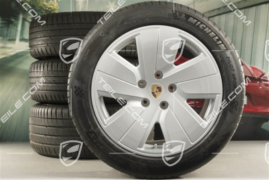 19" koła letnie Taycan S, komplet, felgi 8J x 19 ET50 + 10J x 19 ET47, + opony letnie Michelin 225/55 R19 + 275/45 R19
