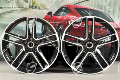 20" Felgensatz "Macan Turbo", 9J x 20 ET26 + 10J x 20 ET19, BORBET, tiefschwarz-metallic