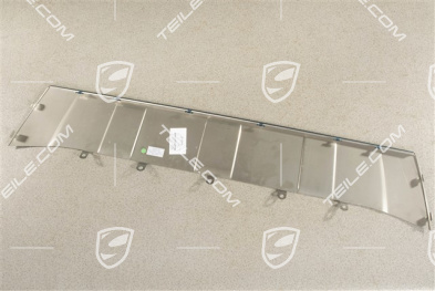 Front bumper lower brushed stainless steel cover