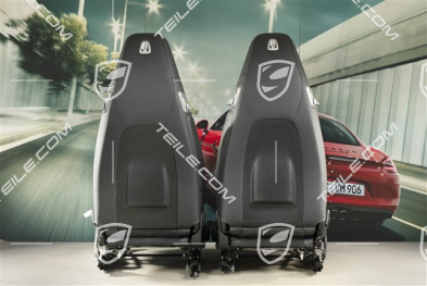 Seats, manual/electric adjustable, heating, Leatherette/Alcantara, black, L+R