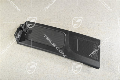 Abdeckung mit rollo für Ablagefach / Handschuhfach / Handschuhkasten, hinten, Schwarz, R
