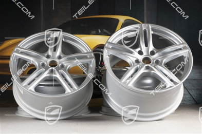 20" Felgensatz Panamera Turbo, 9,5J x 20 ET71 + 11,5J x 20 ET68, Brilliantchromlack