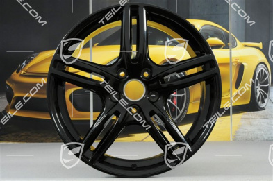 20-inch wheel rim set Turbo, 10,5J x 20 ET71 + 9,5J x 20 ET71, for winter use, black silk gloss