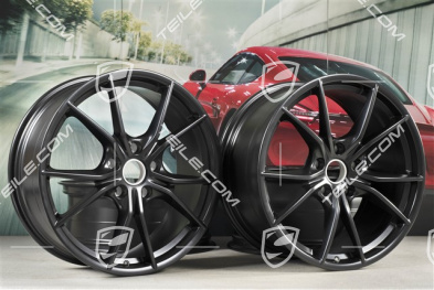 20" Felgensatz Carrera S IV, 8J x 20 ET57 + 10J x 20 ET45, schwarz satin matt