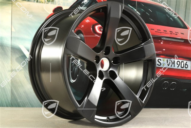 20" Felge "Macan Sport" 10J x 20 ET19, in Schwarz seidenmatt