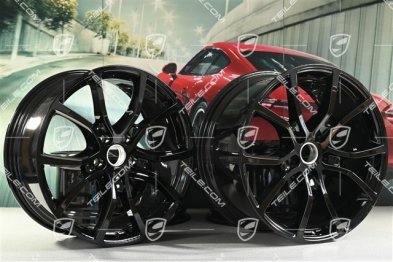 21" Felgensatz Exclusive Design, 11J x 21 ET49 + 9,5J x 21 ET46, für den Cayenne Coupé, schwarz hochglanz