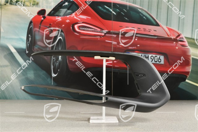 Cover trim for front bumper retaining frame, Matt black, L