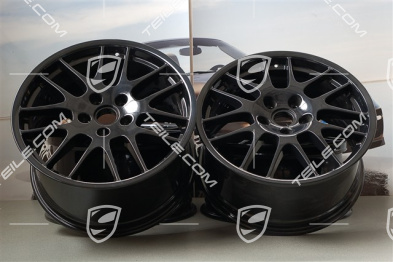 20" Komplet felg RS Spyder, 9,5 J x 20 ET 65 + 11 J x 20 ET 68, czarne