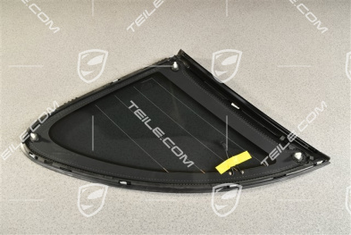 Side window with moulding, with Antenna, aluminium package Black, Dark tinted, R