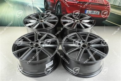 20" Felgensatz Panamera Turbo, 9,5Jx 20 ET71 + 10,5J x 20 ET71, Adamantium