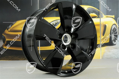19-inch Cayenne wheel rim set, 8,5J x 19 ET47 + 9,5J x 19 ET54, black high gloss