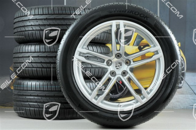 19" "Macan Turbo" Sommerräder Satz, Felgen 8J x 19 ET21 + 9J x 19 ET21, Sommerreifen Hankook Ventus S1 evo2 235/55 R 19 + 255/50 R 19, mit RDK-Sensoren