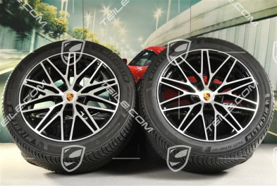 21-inch RS Spyder Design winter wheel set, rims 9,5J x 21 ET46 + 11,0J x 21 ET58 + Michelin winter tyres 285/45 R21 + 305/40 R21, with TPMS, black high gloss
