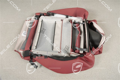 Sitzbezug / Bezug, Sitzkissen, Leder, Belüftet, Bordeauxrot, L