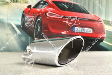 Sport tailpipe, 4-pipe look, Chrome, inner, L