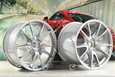 19" Komplet felg GT3RS II 4.0 / GT2RS, GT-Silber, 9J x 19 ET47 + 12J x 19 ET48