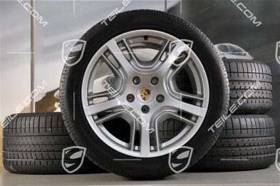 19" Panamera Design Sommerräder Satz, Felgen 9J x 19 ET60 + 10J x 19 ET61 + NEUE Michelin Sommerreifen 255/45 R19 + 285/40 R19