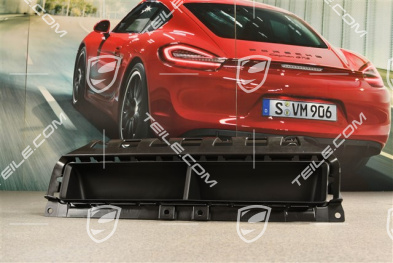 Turbo, Heckstoßtange Luftführung / Luftauslassrahmen, mitte, Schwarzmatt