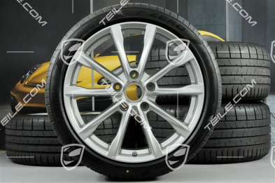 19" Boxster S Sommerräder Satz, Felgen 8J x 19 ET57 + 10J x 19 ET45 + NEUE Pirelli P Zero Sommerreifen 235/40 R19 + 265/40 R19