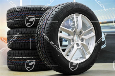 18-inch winter wheels set "Cayenne S" facelift 2014->, alloy rims 8J x 18 ET53 + Dunlop winter tyres 255/55 R18, with TPM