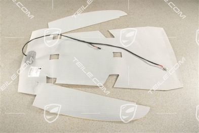 Mata grzewcza fotela, dolna, siedzenia standardowe, L=R